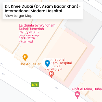 Dr. Knee Dubai (Dr. Azam Badar Khan) - International Modern Hospital